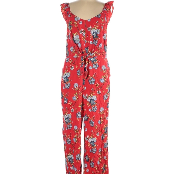 floral romper pants